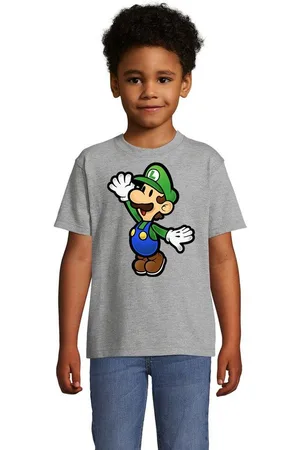 Blondie & Brownie T-Shirt Kinder Jungen & Mädchen Luigi Super Retro Konsole Mario Peach Yoshi in vielen Farben - Verkäufer: Hubihu