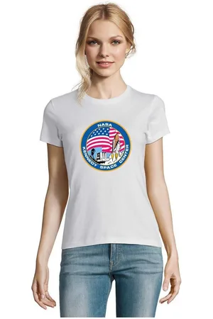 Blondie & Brownie T-Shirt Damen NASA Kennedy Space Center Rakete Sterne Elon X - Verkäufer: Hubihu