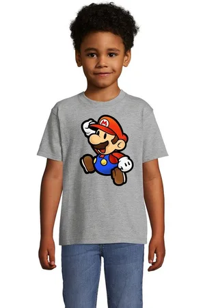 Blondie & Brownie T-Shirt Kinder Jungen Mädchen Mario Retro Gaming Konsole Luigi Yoshi Super in vielen Farben - Verkäufer: Hubihu