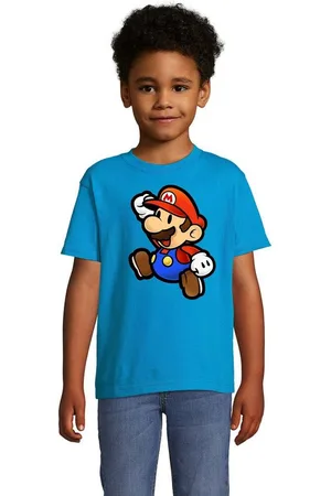 Blondie & Brownie T-Shirt Kinder Jungen Mädchen Mario Retro Gaming Konsole Luigi Yoshi Super in vielen Farben - Verkäufer: Hubihu