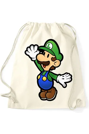 Blondie & Brownie Turnbeutel aus Baumwolle Luigi Retro Konsole Mario Peach Yoshi Gaming - Verkäufer: Hubihu