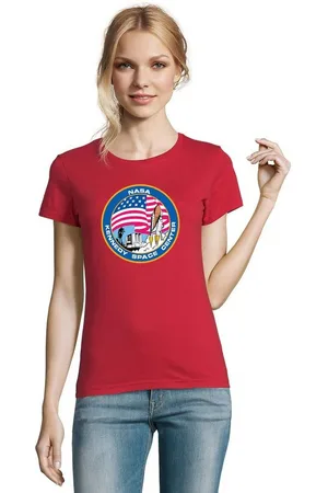 Blondie & Brownie T-Shirt Damen NASA Kennedy Space Center Rakete Sterne Elon X - Verkäufer: Hubihu