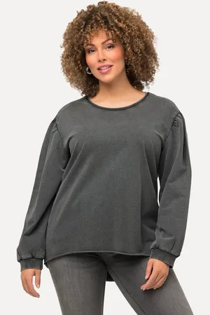 Ulla Popken Sweatshirt Sweatshirt Oversized Rundhals Langarm - Verkäufer: Popken Fashion Group