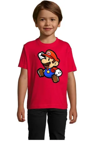 Blondie & Brownie T-Shirt Kinder Jungen Mädchen Mario Retro Gaming Konsole Luigi Yoshi Super in vielen Farben - Verkäufer: Hubihu