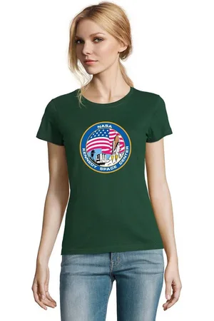 Blondie & Brownie T-Shirt Damen NASA Kennedy Space Center Rakete Sterne Elon X - Verkäufer: Hubihu