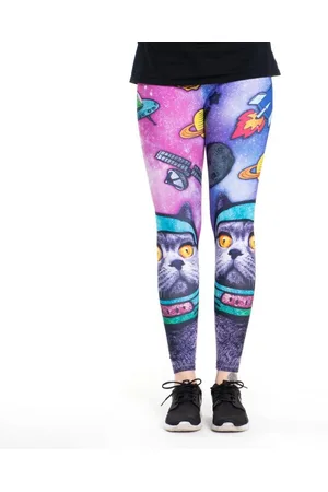cosey Leggings Festival Leggings/Tights (Einheitsgröße XS-L) Space Cat - Verkäufer: PhoneNatic
