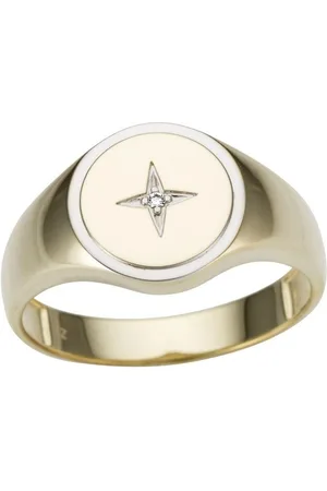 Firetti Siegelring Schmuck Geschenk Gold 333 Herrenring Fingerring Goldring, mit Brillant