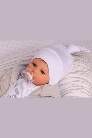 La Bortini Erstlingsmütze Baby Mützchen Knotenmütze 34 36 38 40 42 44 46 mit Knoten - Verkäufer: A&O Baby-und Kindermoden