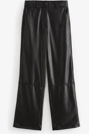 Next Lederimitathose Polyurethan-Hose mit weitem Beinschnitt (1-tlg) - Verkäufer: Germany GmbH