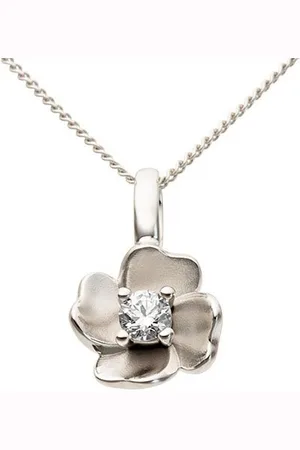 Firetti Blumenanhänger Schmuck Geschenk Gold 333 Anhänger für Halskette Goldanhänger Blume, mit Brillant