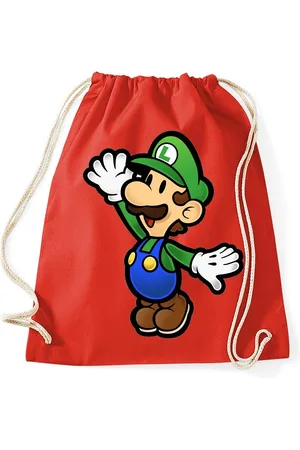 Blondie & Brownie Turnbeutel aus Baumwolle Luigi Retro Konsole Mario Peach Yoshi Gaming - Verkäufer: Hubihu