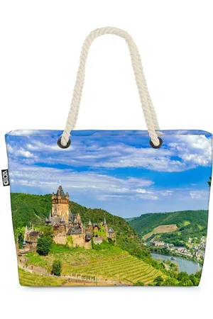 Void Strandtasche (1-tlg), Reichsburg Cochem Deutschlands Sehenswürdigkeiten Rheinland-Pfalz Wei - Verkäufer: style3
