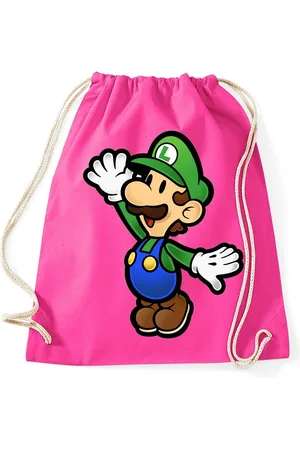 Blondie & Brownie Turnbeutel aus Baumwolle Luigi Retro Konsole Mario Peach Yoshi Gaming - Verkäufer: Hubihu