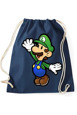 Blondie & Brownie Turnbeutel aus Baumwolle Luigi Retro Konsole Mario Peach Yoshi Gaming - Verkäufer: Hubihu