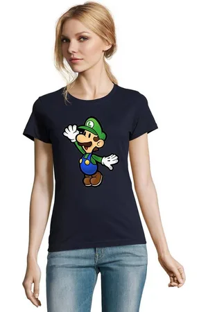 Blondie & Brownie T-Shirt Damen Luigi Retro Konsole Mario Peach Yoshi Gaming - Verkäufer: Hubihu