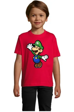 Blondie & Brownie T-Shirt Kinder Jungen & Mädchen Luigi Super Retro Konsole Mario Peach Yoshi in vielen Farben - Verkäufer: Hubihu