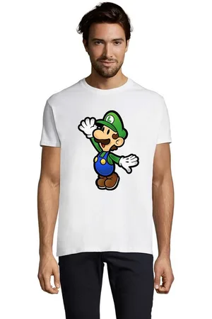 Blondie & Brownie T-Shirt Herren Luigi Retro Konsole Mario Peach Yoshi Gaming - Verkäufer: Hubihu