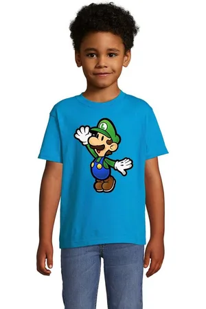 Blondie & Brownie T-Shirt Kinder Jungen & Mädchen Luigi Super Retro Konsole Mario Peach Yoshi in vielen Farben - Verkäufer: Hubihu