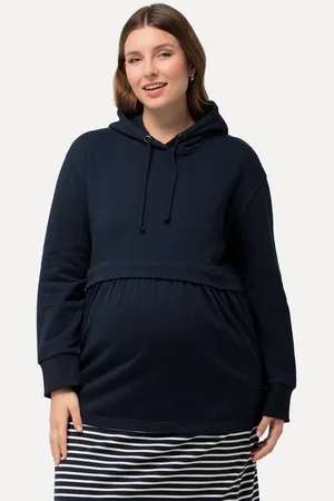 Ulla Popken Sweatshirt Bellieva Hoodie GOTS A-Line Still-Funktion Kapuze Schwangerschaft - Verkäufer: Popken Fashion Group