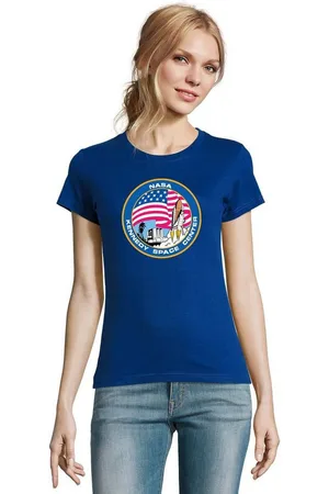 Blondie & Brownie T-Shirt Damen NASA Kennedy Space Center Rakete Sterne Elon X - Verkäufer: Hubihu