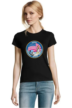 Blondie & Brownie T-Shirt Damen NASA Kennedy Space Center Rakete Sterne Elon X - Verkäufer: Hubihu