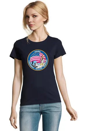 Blondie & Brownie T-Shirt Damen NASA Kennedy Space Center Rakete Sterne Elon X - Verkäufer: Hubihu