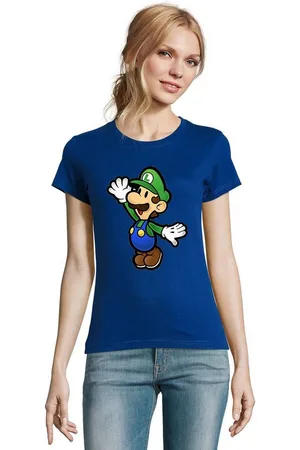 Blondie & Brownie T-Shirt Damen Luigi Retro Konsole Mario Peach Yoshi Gaming - Verkäufer: Hubihu