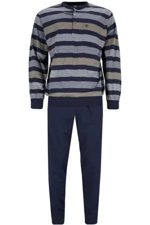 HAJO Pyjama Herren Pyjama Baumwolle (2 tlg) - Verkäufer: Yourfashionplace