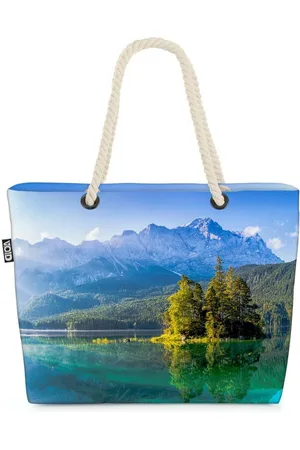 Void Strandtasche (1-tlg), Eibsee Deutschlands Sehenswürdigkeiten Zugspitze Österreich Fjord Bay - Verkäufer: style3