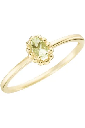 Luigi Merano Goldring mit einem Edelstein, Gold 375
