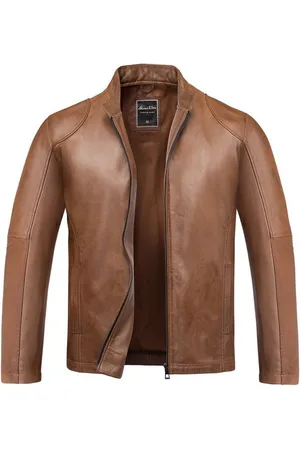 amaci Lederjacke OKEMOS Lederjacke Echtleder Herren Biker Zipper Jacke - Verkäufer:
