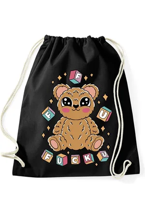 Youth Designz Turnbeutel F*ck you Teddy Baumwoll Tasche Turnbeutel, mit Teddybär Print - Verkäufer: EmDa Trading GmbH