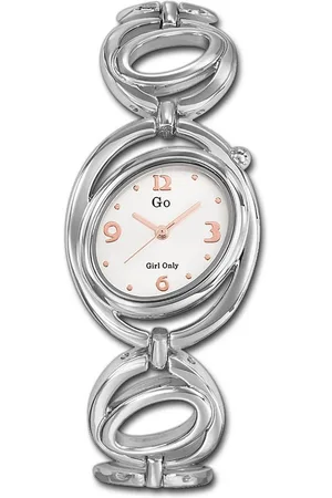 GO Girl Only Quarzuhr Edelstahl Damen Uhr 694818, (Analoguhr), Damenuhr mit Edelstahlarmband, ovales Gehäuse, klein (ca. 30mm), Fashi - Verkäufer: Fit4Style Silberschmuck - IMPPAC