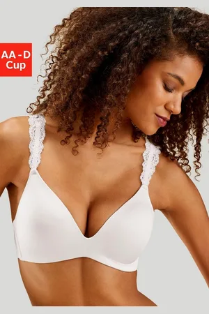 Lascana Push-up-BH ohne Bügel mit wunderschönen Spitzenträgern, Dessous