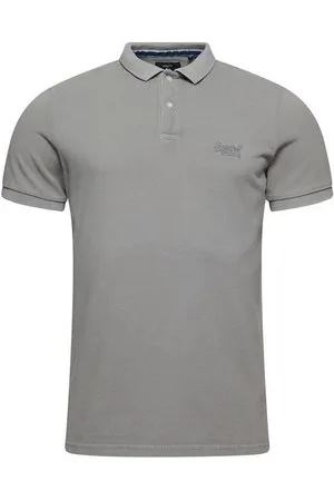 Superdry Poloshirt Herren Polo VINT DESTROY POLO Dove Grey Hellgrau - Verkäufer: Fashioncode