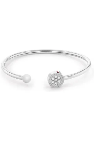 Tommy Hilfiger Armspange Schmuck Edelstahl Armschmuck Armspange CRYSTAL, mit Glasstein