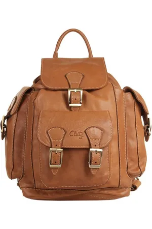 Cluty Cityrucksack, echt Leder, Made in Italy