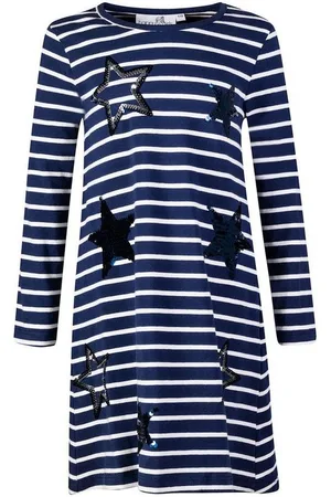 happy girls A-Linien-Kleid Kleid Langarm Jerseykleid Pailletten Sterne navy (kein Set, 1-tlg) Markenlabel - Verkäufer: nettibeck