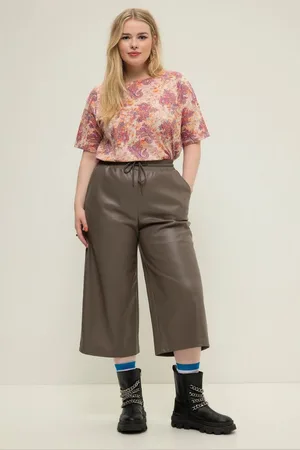 STUDIO UNTOLD Culotte Culottes Wide Legs Fakeleder Elastikbund - Verkäufer: Popken Fashion Group