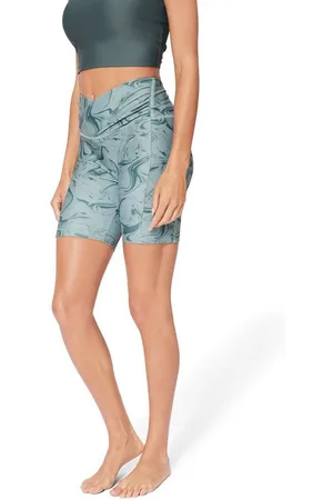 Lascana Funktionshose Sporthose mit Allover-Print und kleiner Reißverschlusstasche