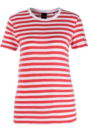 HUGO BOSS T-Shirt C_Esla_Striped Premium Damenmode, im gestreiften Design