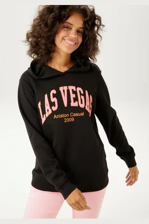 Aniston Sweatshirt mit aufgestickter "LAS VEGAS"-Applikation