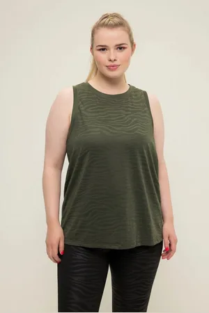 STUDIO UNTOLD Longtop Top Ausbrenner-Jersey Zebra-Muster - Verkäufer: Popken Fashion Group