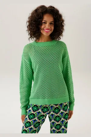 Aniston Strickpullover mit coolen Lochmuster