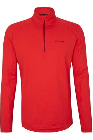 Ziener Rollkragenshirt PAULINO man (underlayer shirt) 88816 red.melange - Verkäufer: Alpensportler