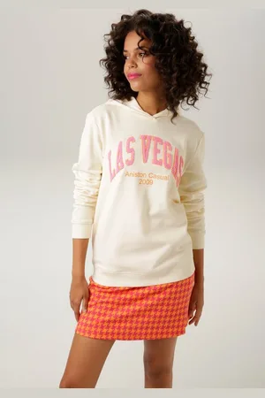 Aniston Sweatshirt mit aufgestickter "LAS VEGAS"-Applikation