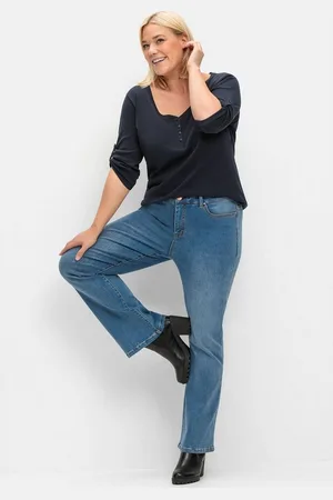 Sheego Bootcut-Jeans Große Größen mit Bodyforming-Effekt