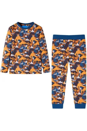 vidaXL Pyjama Kinderpyjama mit Langen Ärmeln Cognac 92 - Verkäufer: