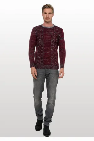 Rusty Neal Strickpullover mit meliertem Design