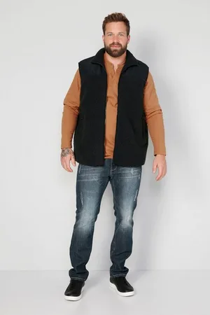 Boston Park Steppweste Teddyfleece-Weste Stehkragen bis 74 - Verkäufer: Popken Fashion Group